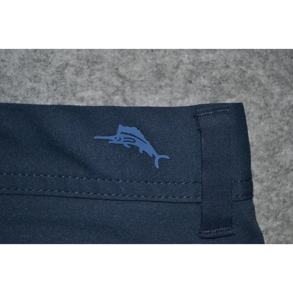 Tommy Bahama Island Zone Performance Pants Men 38x33 Tag-36x34 Navy Blue Stretch